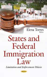 States & Federal Immigration Law : Limitation & Enforcement Policies -- Hardback