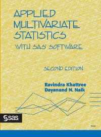 Applied Multivariate Statistics with SAS Software, Second Edition （2ND）