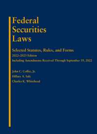 Federal Securities Laws : Selected Statutes, Rules, and Forms, 2022-2023 Edition (Selected Statutes)