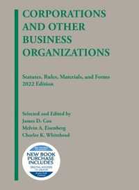 Corporations and Other Business Organizations : Statutes, Rules, Materials, and Forms, 2022 (Selected Statutes)