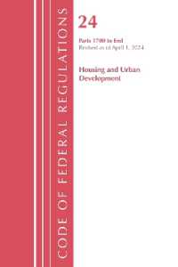 Code of Federal Regulations, Title 24 Housing Urban Dev 1700-End 2024, April 1, 2024 (Code of Federal Regulations, Title 17 Commodity and Securities Exchanges)