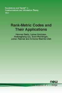 Rank-Metric Codes and Their Applications (Foundations and Trends® in Communications and Information Theory)