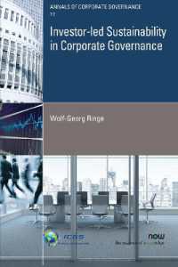 Investor-led Sustainability in Corporate Governance (Annals of Corporate Governance)