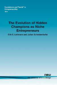 The Evolution of Hidden Champions as Niche Entrepreneurs (Foundations and Trends® in Entrepreneurship)