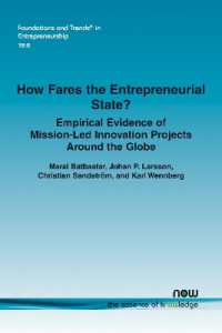 How Fares the Entrepreneurial State? : Empirical Evidence of Mission-Led Innovation Projects around the Globe (Foundations and Trends® in Entrepreneurship)
