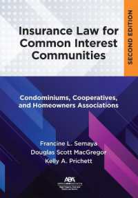 Insurance Law for Common Interest Communities : Condominiums, Cooperatives, and Homeowners Associations