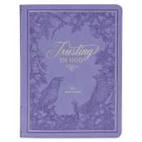 Devotional Trusting God Purple Faux Leather