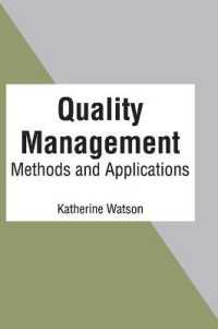 Quality Management : Methods and Applications