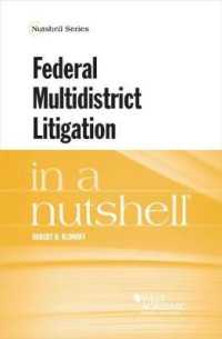 Federal Multidistrict Litigation in a Nutshell (Nutshell Series)