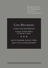Civil Procedure: Cases and Materials, Compact Edition for Shorter Courses - CasebookPlus (American Casebook Series (Multimedia)) （12TH）