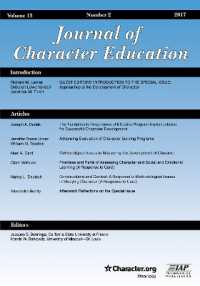 Journal of Character Education Vol 13 Issue 2 (Journal of Character Education)
