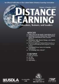 Distance Learning Vol 14 Issue 4 (Distance Learning Journal)