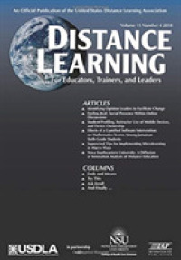 Distance Learning - Volume 15 : Issue 4, 2018