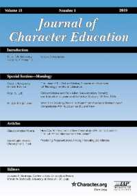 Journal of Character Education Vol 15 Issue 1 (Journal of Character Education)