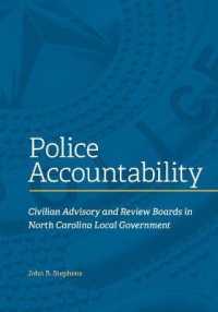 Police Accountability : Civilian Advisory and Review Boards in North Carolina Local Government