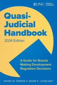 Quasi Judicial Handbook : A Guide for Boards Making Development Regulation Decisions