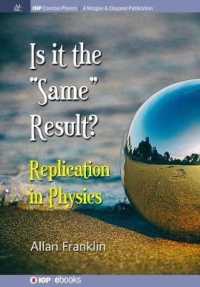 Is It the 'Same' Result : Replication in Physics (Iop Concise Physics)