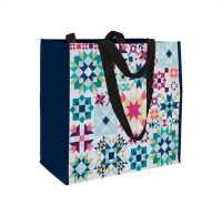 Barn Star Sampler Eco Tote : Reusable Grocery and Shopping Bag Lightweight Folding Gift Tote Bag