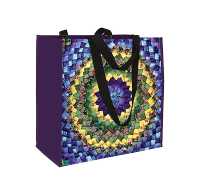 Pinecone Quilt Eco Tote : Reusable Grocery and Shopping Bag, Lightweight Folding Gift Tote Bag