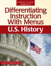 Differentiating Instruction with Menus : U.S. History (Grades 9-12) -- Paperback / softback