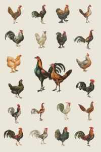 Chicken Paradise Field Journal Notebook， 100 pages/50 sheets， 4x6 (Poetose Notebooks)