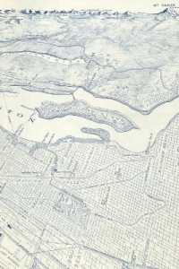 Seattle， Washington Vintage Map Field Journal Notebook， 50 pages/25 sheets， 4x6 (Poetose Notebooks)