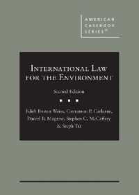 International Law for the Environment (American Casebook Series) （2ND）