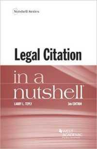 Legal Citation in a Nutshell (Nutshell Series) （3RD）