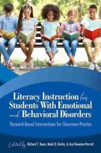 Literacy Instruction for Students with Emotional and Behavioural Disorders : Research-Based Interventions for Classroom Practice