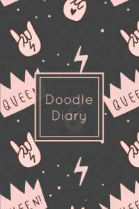 Doodle Diary : Writing Prompts & Blank Lined Drawing Pages, Girls Gift, Notebook, Journal, Book