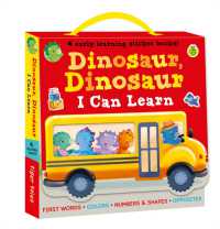 Dinosaur, Dinosaur I Can Learn 4-Book Boxed Set with Stickers : First Words, Colors, Numbers and Shapes, Opposites