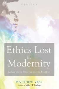Ethics Lost in Modernity: Reflections on Wittgenstein and Bioethics (Veritas") 〈39〉