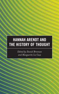 Hannah Arendt and the History of Thought (Continental Philosophy and the History of Thought)