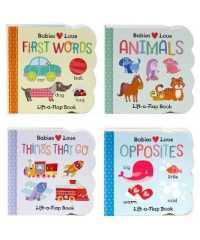 Babies Love Animals, First Words, Things That Go, and Opposities (4-Volume Set) (Babies Love) （BRDBK）