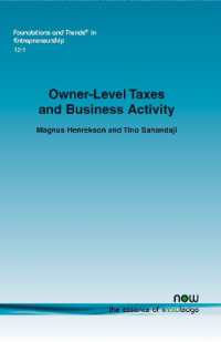 Owner-Level Taxes and Business Activity (Foundations and Trends® in Entrepreneurship)
