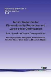 Tensor Networks for Dimensionality Reduction and Large-scale Optimization : Part 1 Low-Rank Tensor Decompositions (Foundations and Trends® in Machine Learning)