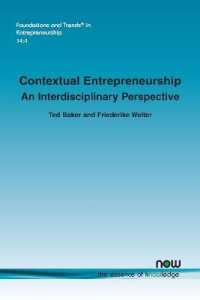 Contextual Entrepreneurship : An Interdisciplinary Perspective (Foundations and Trends® in Entrepreneurship)