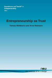 Entrepreneurship as Trust (Foundations and Trends® in Entrepreneurship)