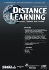 Distance Learning, Volume 13, Issue 4