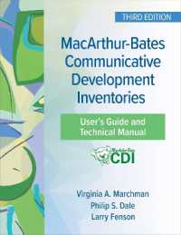 MacArthur-Bates Communicative Development Inventories User's Guide and Technical Manual （3RD）