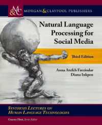 Natural Language Processing for Social Media (Synthesis Lectures on Human Language Technologies) （3RD）