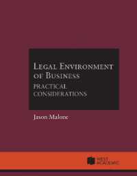 Legal Environment of Business : Practical Considerations (Higher Education Coursebook)