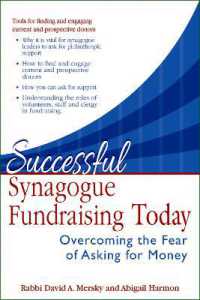 Successful Synagogue Fundraising Today : Overcoming the Fear of Asking for Money