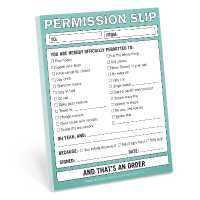 Knock Knock Permission Slip Nifty Note
