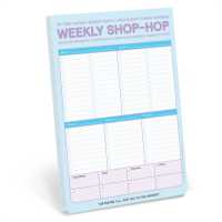 Knock Knock Weekly Shop-Hop Pad with Magnet (Pastel Version)