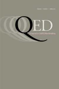 QED: a Journal in GLBTQ Worldmaking 3, No. 1 (Qed: a Journal in Glbtq Worldmaking)