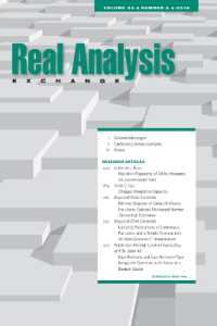 Real Analysis Exchange 43, No. 2 (Real Analysis Exchange (Journal))