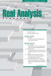 Real Analysis Exchange 45, No. 1