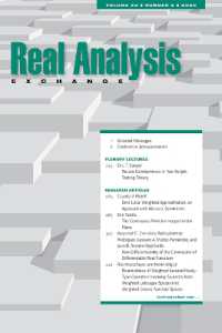 Real Analysis Exchange 45, No. 2 (Real Analysis Exchange (Journal))