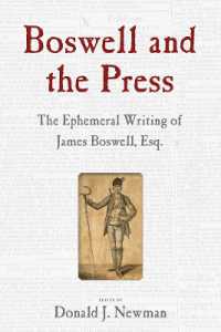 Boswell and the Press : Essays on the Ephemeral Writing of James Boswell